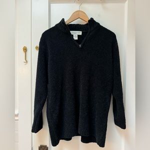 Vintage Jones New York Chenille Zip Sweater